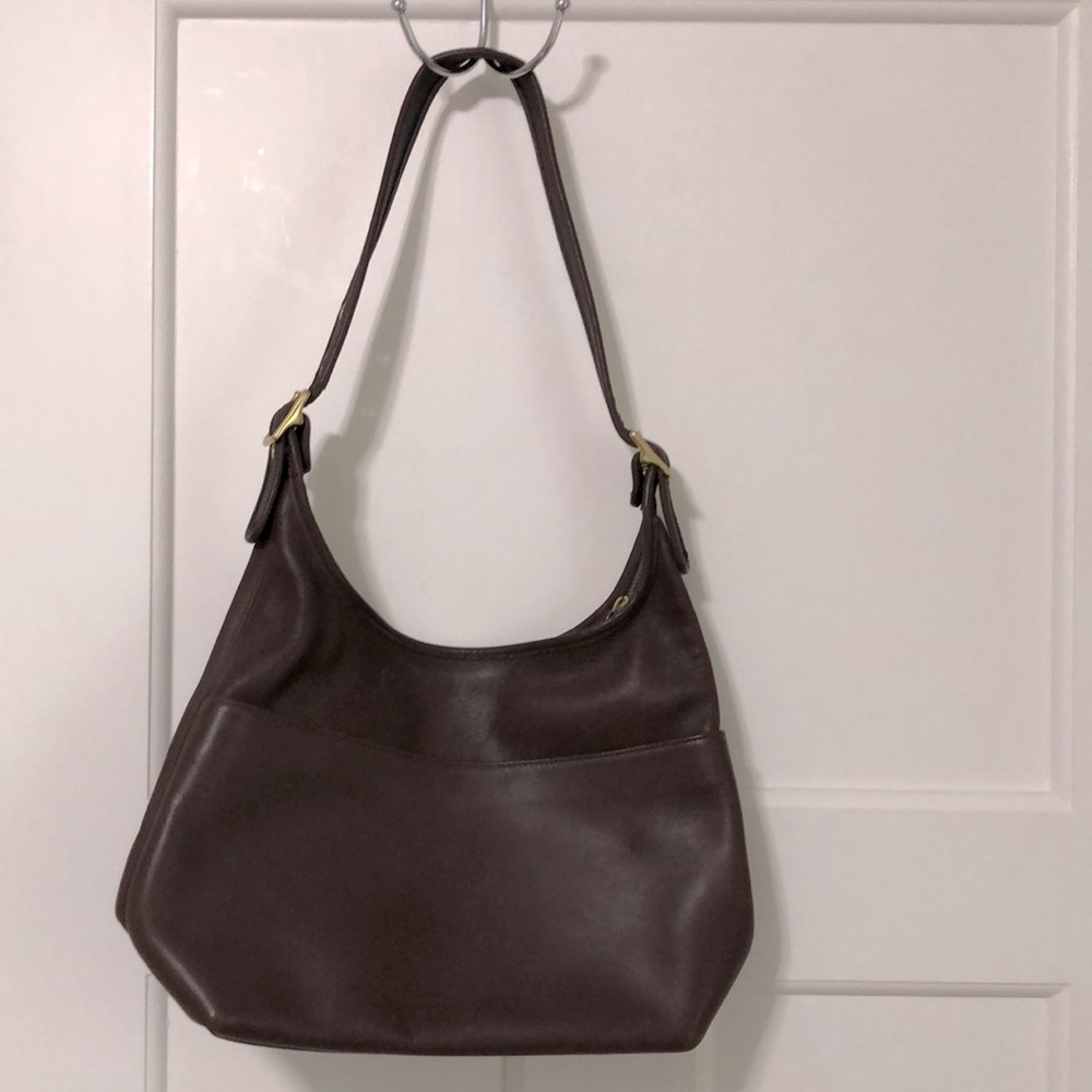 Coach brown leather purse